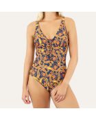 Maillot de bain 1 Pièce coupe sous poitrine Caracas bleu marine