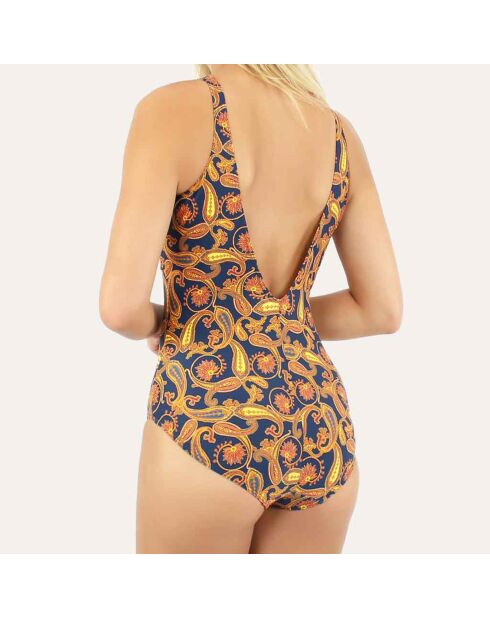 Maillot de bain 1 Pièce coupe sous poitrine Caracas bleu marine