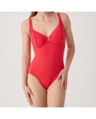 Maillot de bain 1 Pièce à armature Tulum rouge