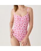 Maillot de bain 1 Pièce nageur Escalet rose