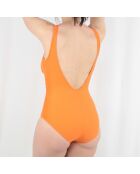 Maillot de bain 1 Pièce coupe sous poitrine Idylle orange