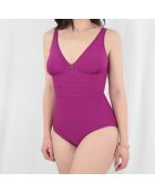 Maillot de bain 1 Pièce coupe sous poitrine Idylle violet