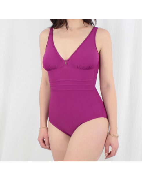 Maillot de bain 1 Pièce coupe sous poitrine Idylle violet