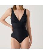 Maillot de bain 1 Pièce coupe sous poitrine Idylle noir