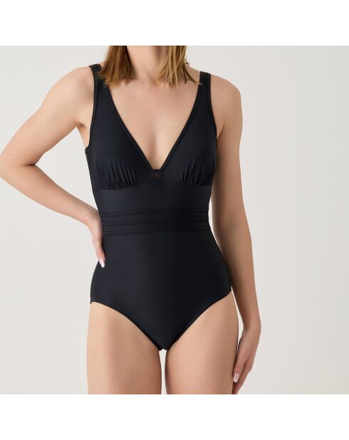Maillot de bain 1 Pièce coupe sous poitrine Idylle noir
