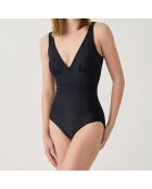 Maillot de bain 1 Pièce coupe sous poitrine Idylle noir