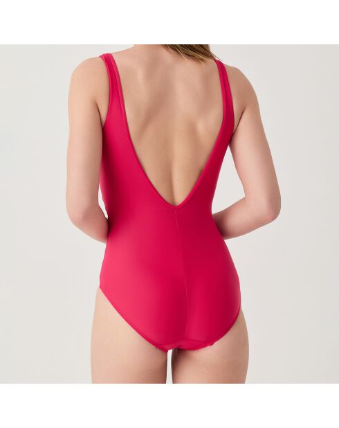 Maillot de bain 1 Pièce coupe sous poitrine Idylle rose