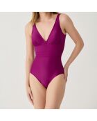 Maillot de bain 1 Pièce coupe sous poitrine Idylle violet