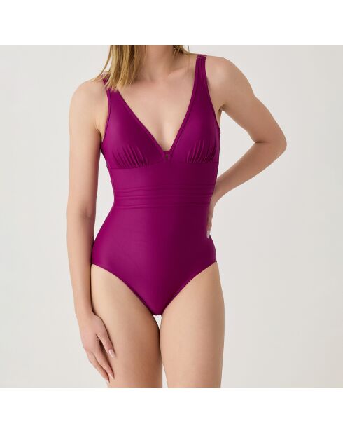 Maillot de bain 1 Pièce coupe sous poitrine Idylle violet