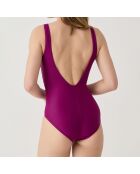 Maillot de bain 1 Pièce coupe sous poitrine Idylle violet