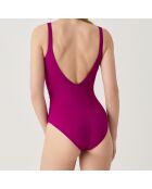 Maillot de bain 1 Pièce coupe sous poitrine Sculpt violet