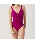 Maillot de bain 1 Pièce coupe sous poitrine Sculpt violet