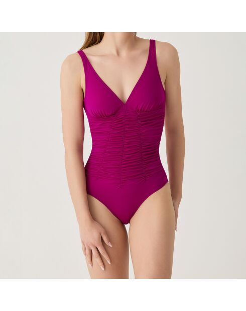 Maillot de bain 1 Pièce coupe sous poitrine Sculpt violet