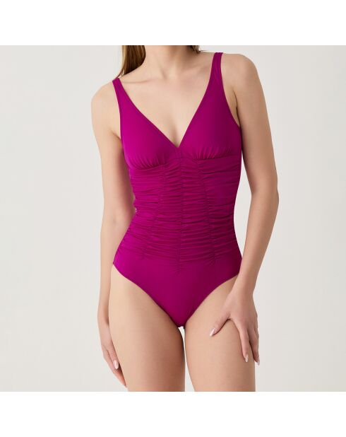 Maillot de bain 1 Pièce coupe sous poitrine Sculpt violet