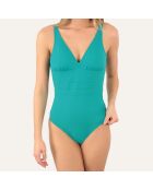 Maillot de bain 1 Pièce coupe sous poitrine Addict vert