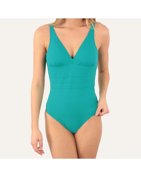 Maillot de bain 1 Pièce coupe sous poitrine Addict vert