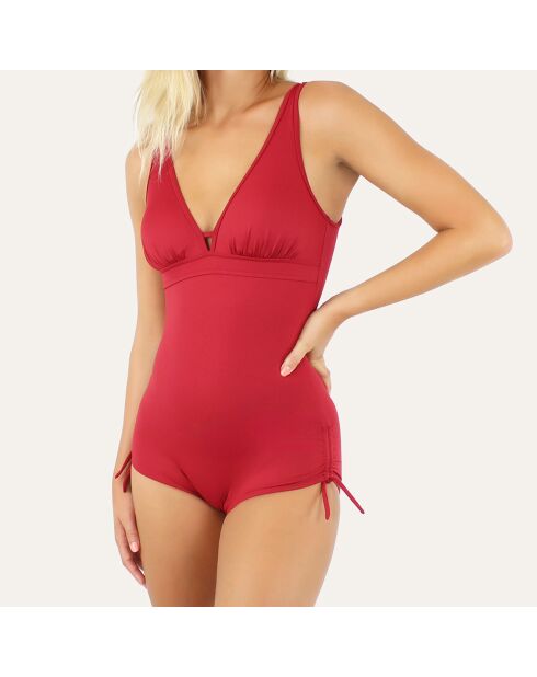 Costume da bagno intero regolabile rosso Grace