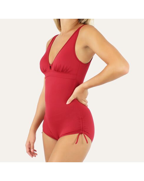 Costume da bagno intero regolabile rosso Grace