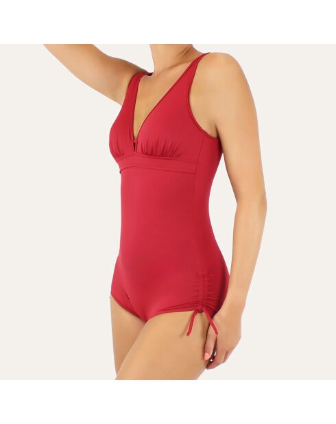 Costume da bagno intero regolabile rosso Grace