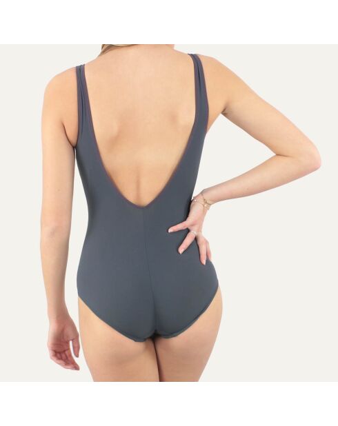 Maillot de bain 1 Pièce grand maintien Liner gris