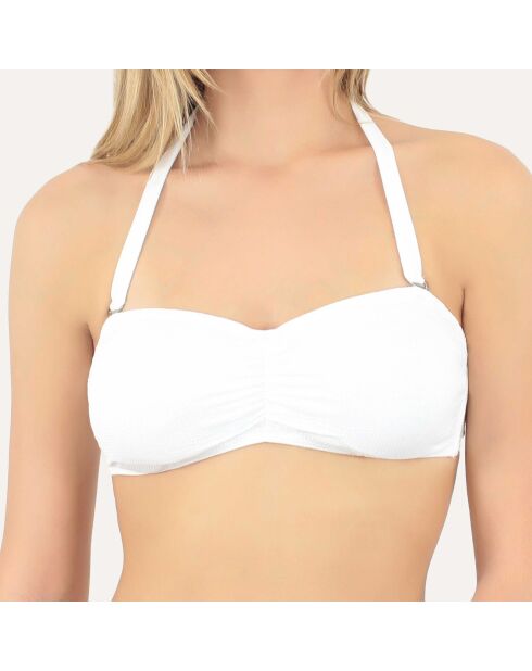 Witte bikinitop met hoofdband Bellagio