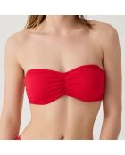 Haut de maillot de bain bandeau Bellagio rouge