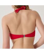 Haut de maillot de bain bandeau Bellagio rouge
