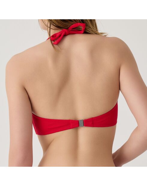 Haut de maillot de bain bandeau Bellagio rouge
