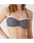 Haut de maillot de bain bandeau Brasilia bleu marine