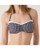 Haut de maillot de bain bandeau Brasilia bleu marine