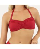 Haut de maillot de bain bandeau Grace rouge