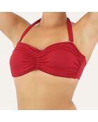 Haut de maillot de bain bandeau Grace rouge