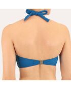 Haut de maillot de bain bandeau Monaco bleu