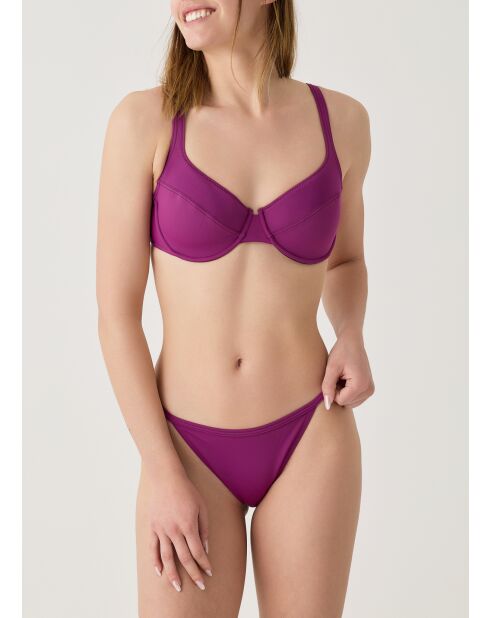 Bas de maillot de bain Brésilien Longbeach violet