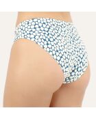 Bas de maillot de bain drapée Riviera bleu