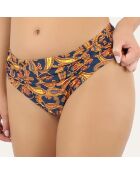 Bas de maillot de bain drapée Caracas bleu marine