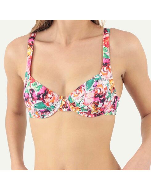 Haut de maillot de bain à armature Hortense rose