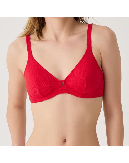 Haut de maillot de bain triangle Bellagio rouge