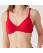 Haut de maillot de bain triangle Bellagio rouge