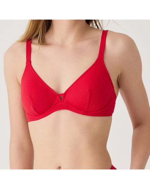Haut de maillot de bain triangle Bellagio rouge
