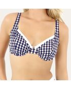 Haut de maillot de bain à armature Brasilia bleu marine