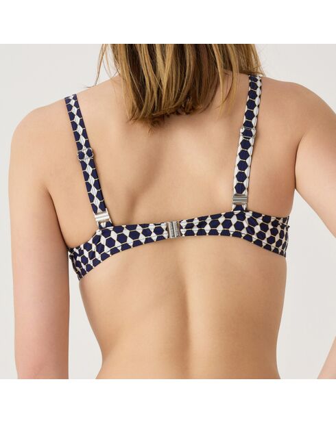 Haut de maillot de bain à armature Brasilia bleu marine
