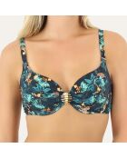 Haut de maillot de bain balconnet à coques Cenote vert