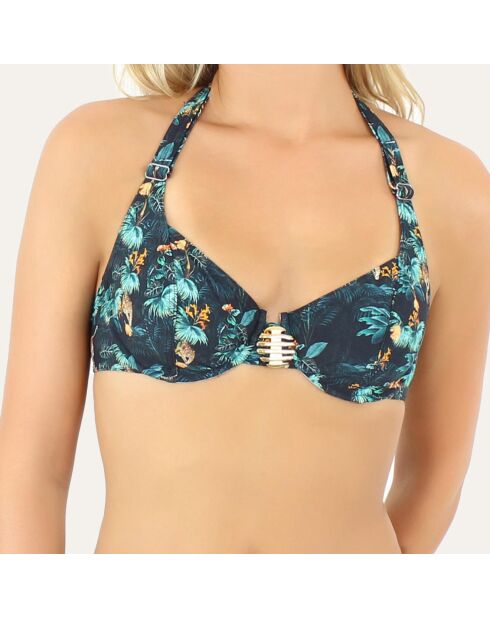 Haut de maillot de bain à armature Cenote vert