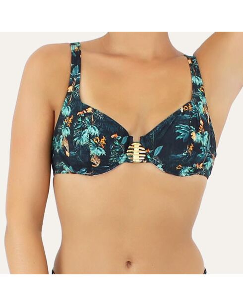 Haut de maillot de bain à armature Cenote vert