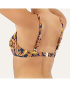 Haut de maillot de bain balconnet à coques Caracas bleu marine