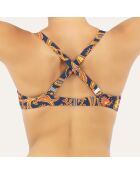 Haut de maillot de bain à armature Caracas bleu marine