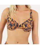 Haut de maillot de bain à armature Caracas bleu marine