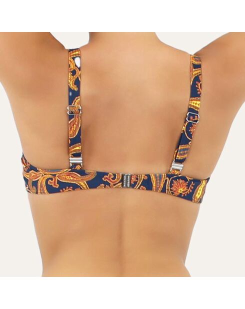 Haut de maillot de bain à armature Caracas bleu marine