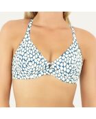 Haut de maillot de bain triangle Riviera bleu